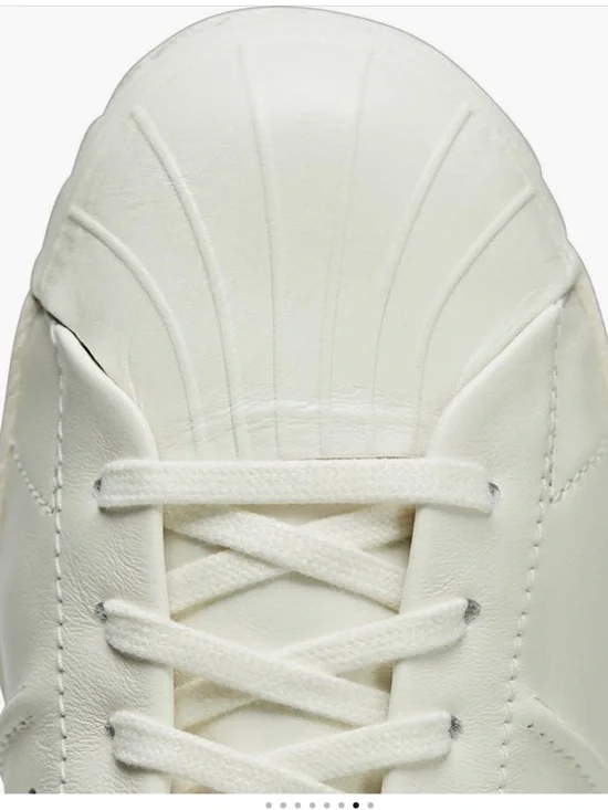 ADIDAS Y-3 SUPERSTAR YOHJI YAMAMOTO LEATHER SNEAKERS SIZE 8 - Picture 8 of 13